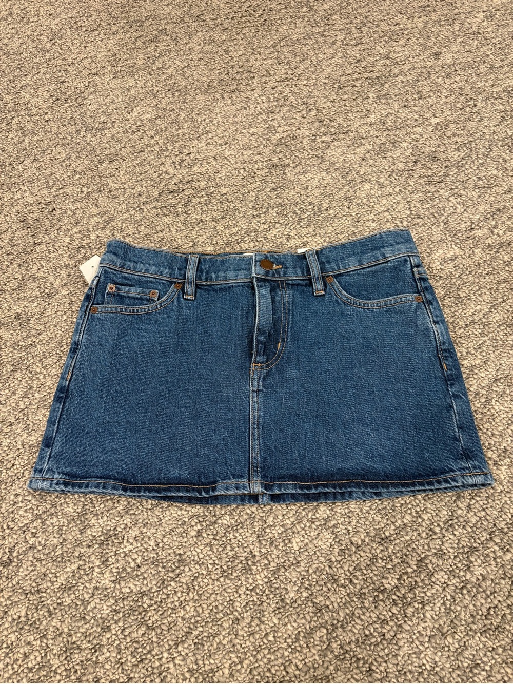Denim Forum Classic Blue Denim Mini Skirt - Women's